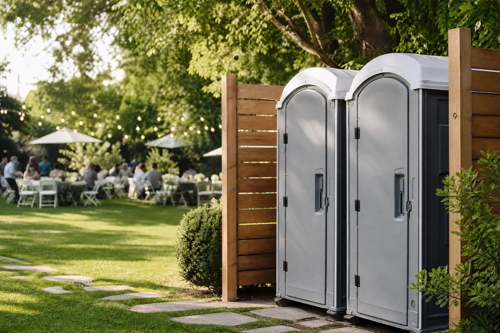 Accessible Portable Restrooms with Room to Move portable sanitation setup